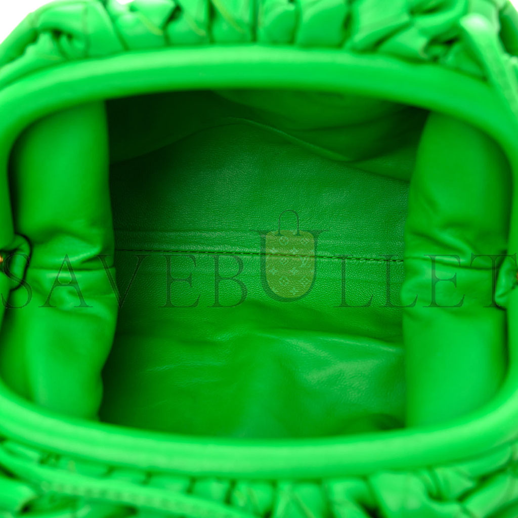 bo*te*ga Ve*ne*ta nappa intrecciato the mini pouch clutch parakeet (22*13*6cm)